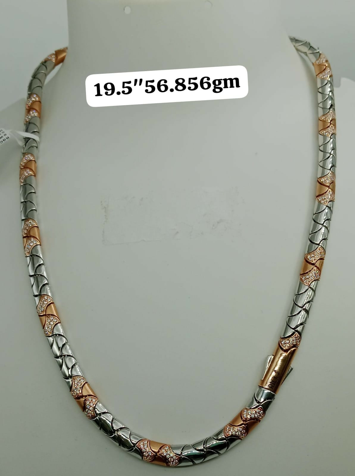 18kt Italian Rose Gold Gents Chain Sarafa Bazar India