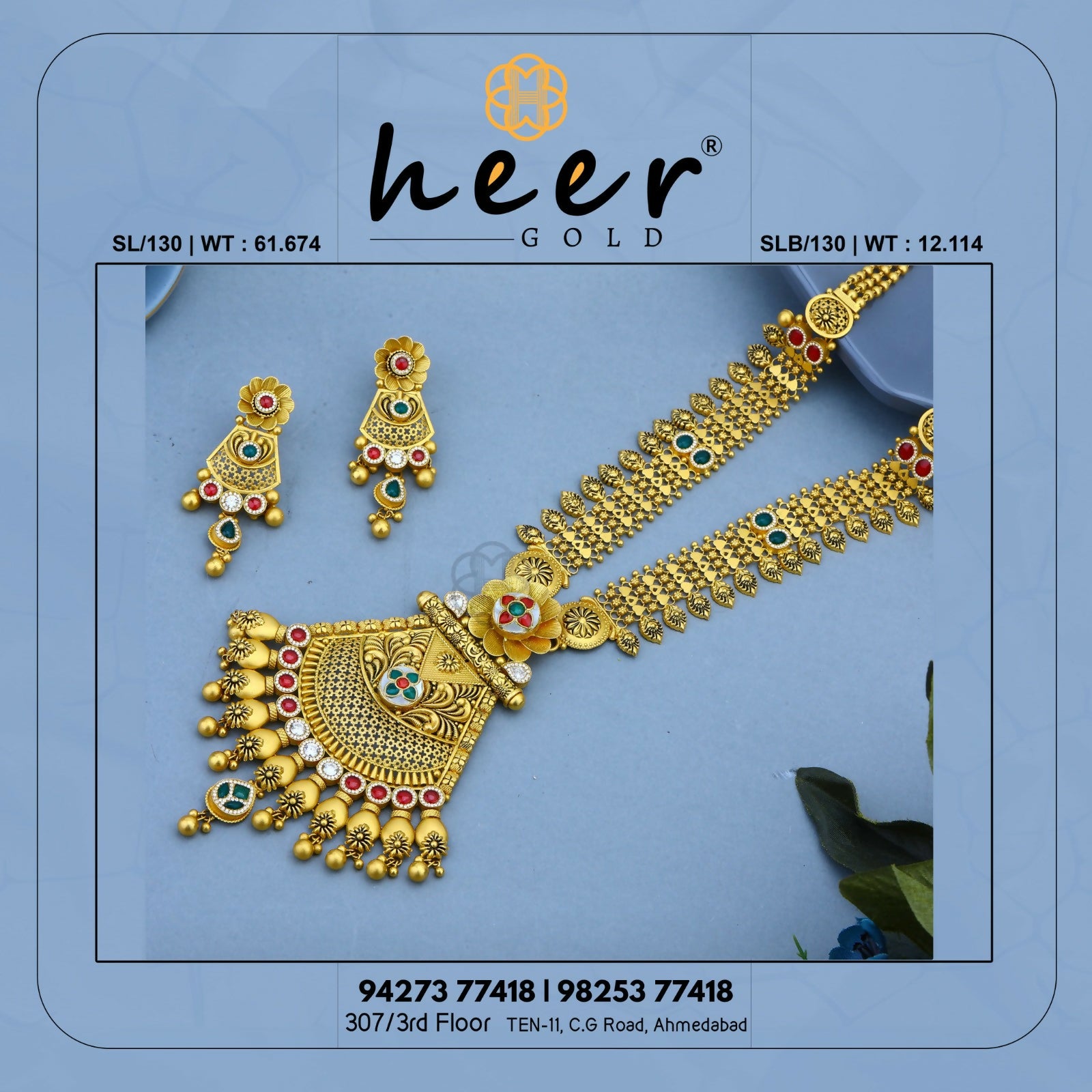 Kundan Antique Long Set Sarafa Bazar India