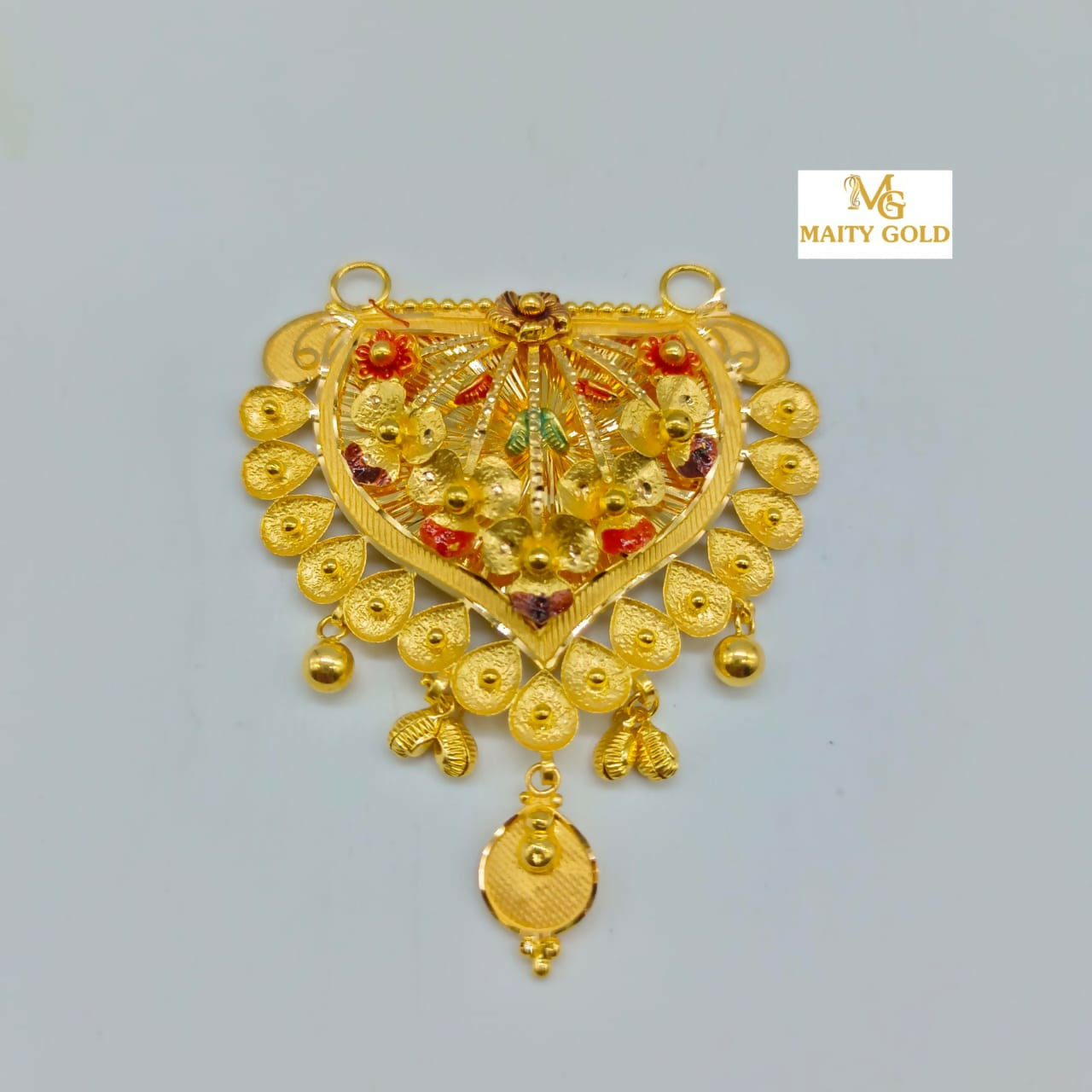 Gold Mangalsutra Pendant Sarafa Bazar India
