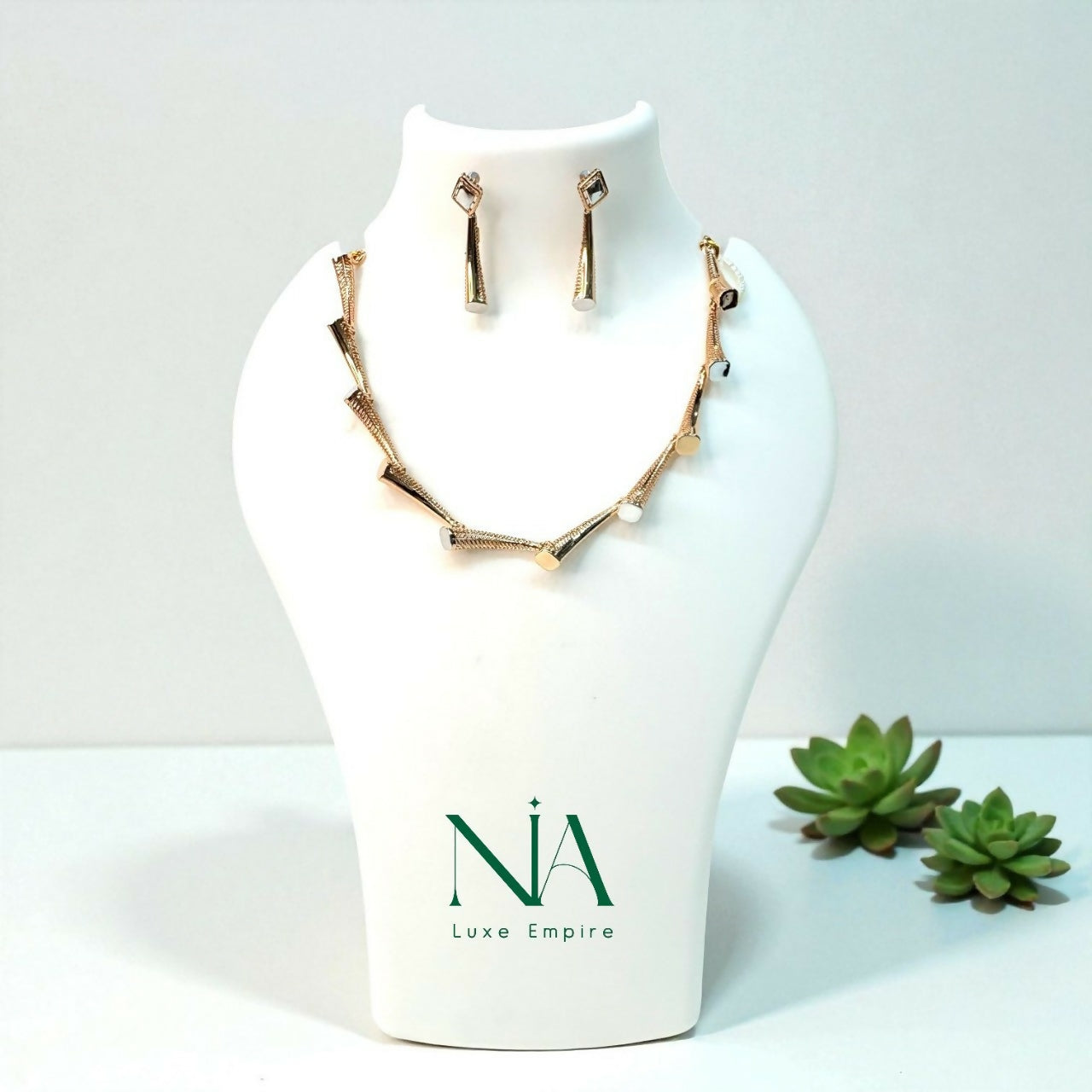 Rose Gold Necklace Sarafa Bazar India