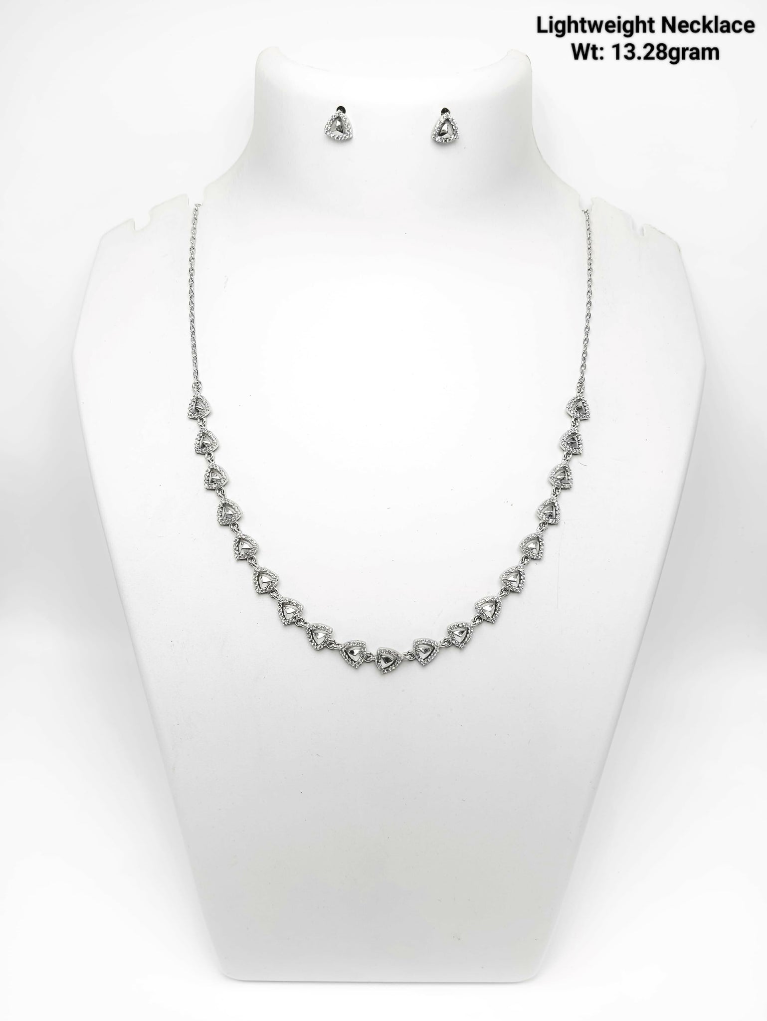 925 Silver Lightweight Necklace Sarafa Bazar India