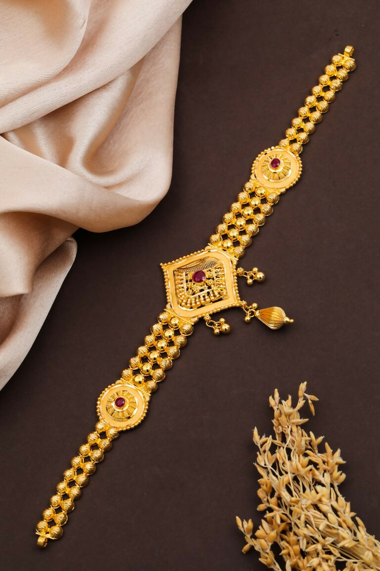 Gold Chick Set & Bajuband Sarafa Bazar India