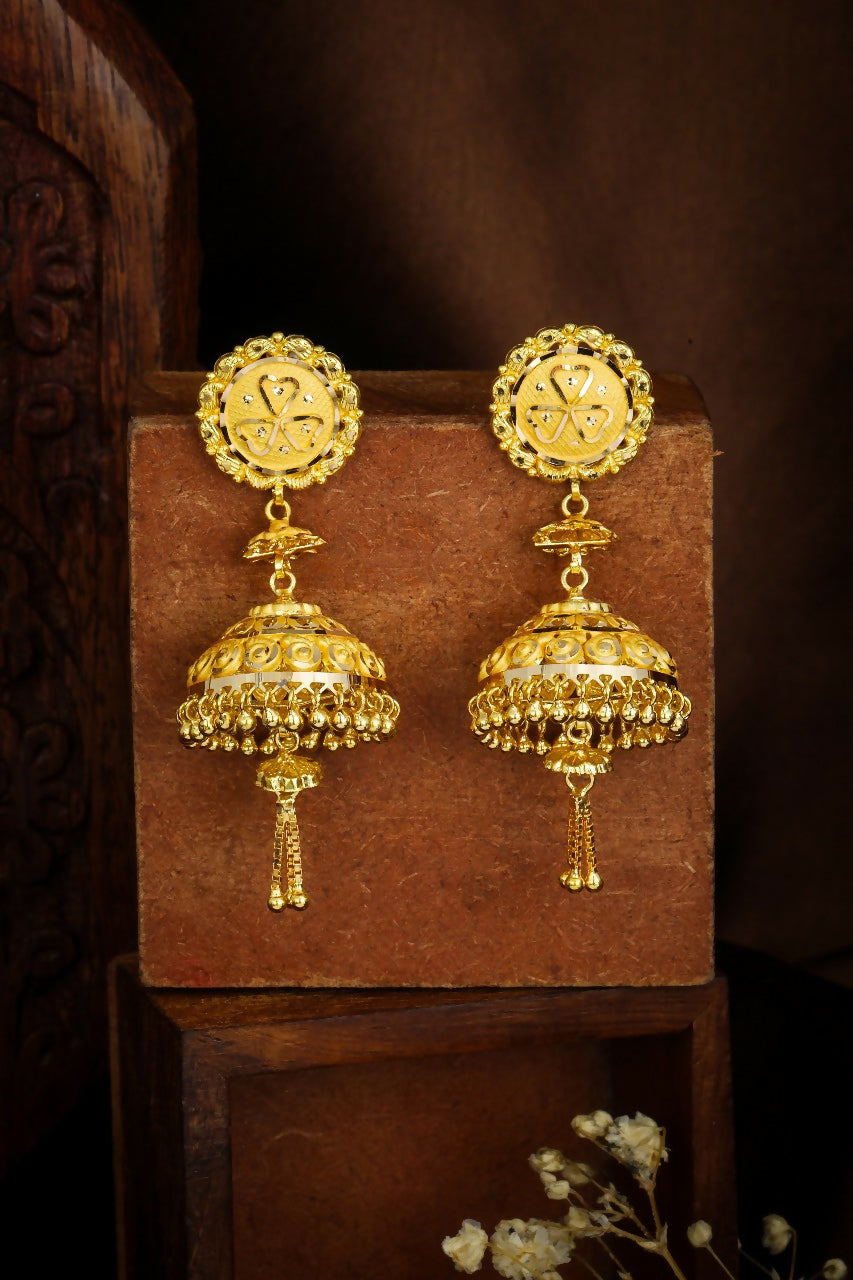 Gold Earrings Sarafa Bazar India