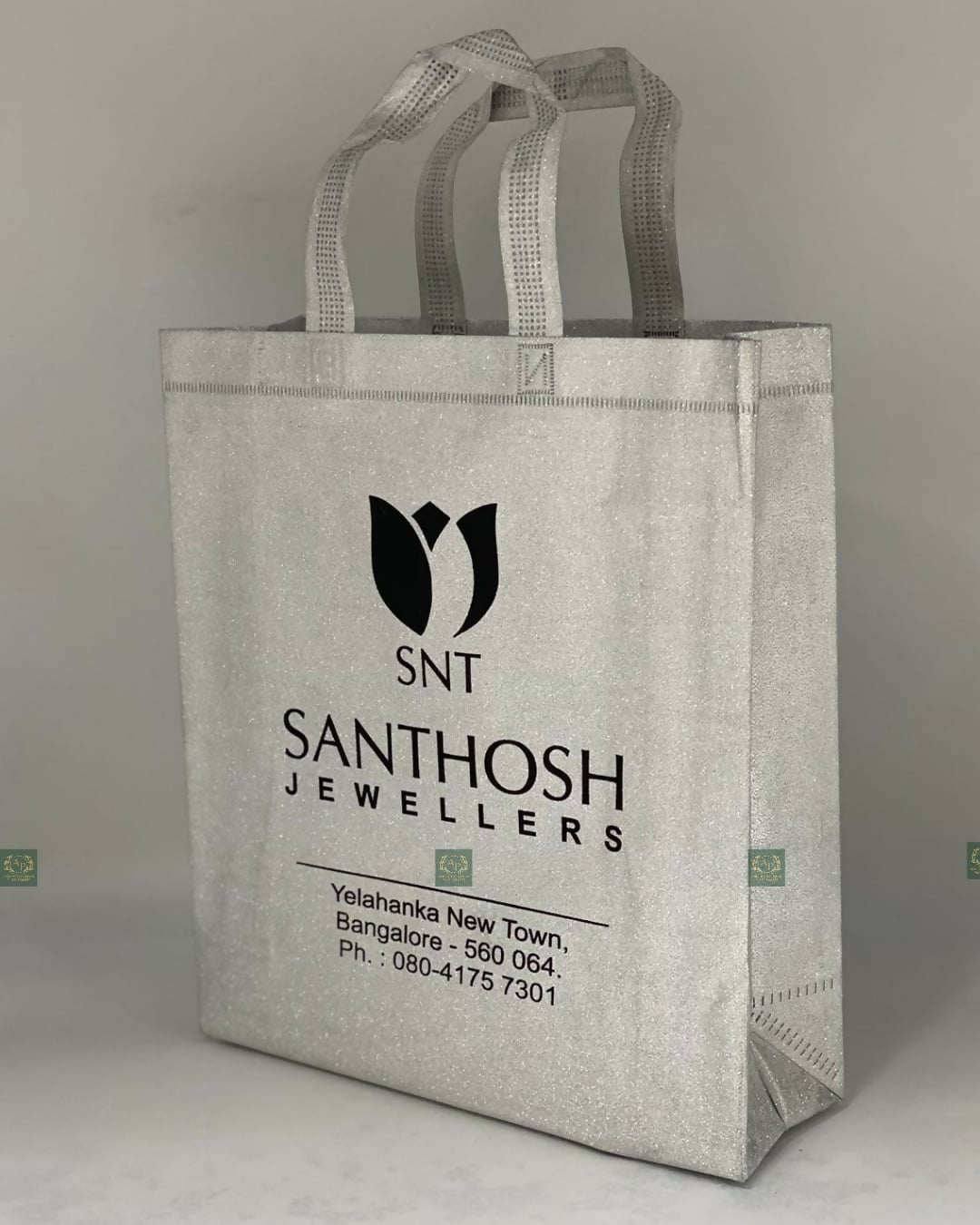 Silver Laminated Shopping Beg Sarafa Bazar India