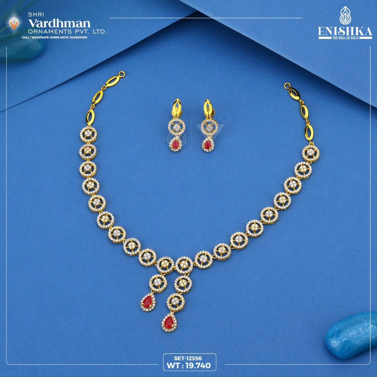 CZ Necklace Sarafa Bazar India