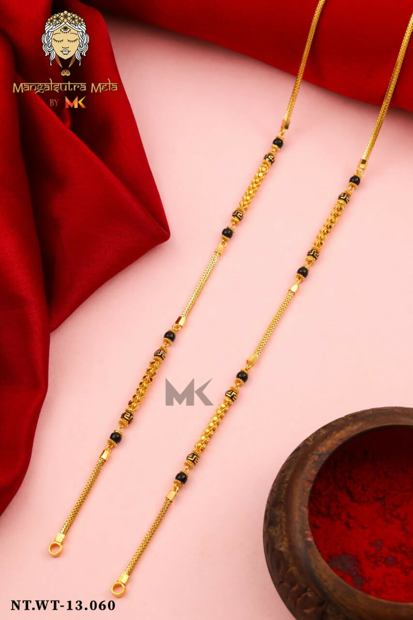Gold Mangalsutra Chain Sarafa Bazar India