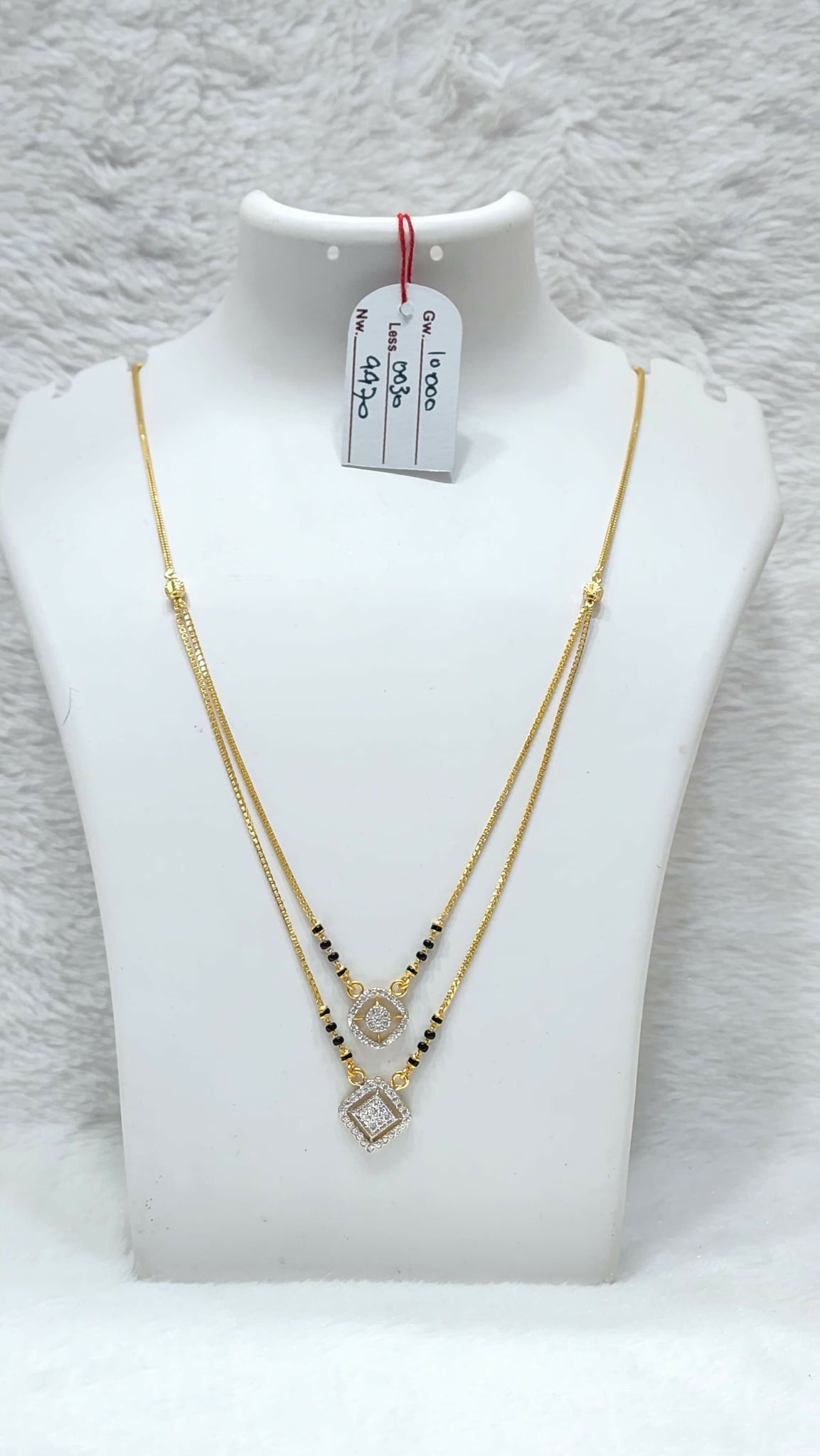 92 CZ Casting Mangalsutra Sarafa Bazar India