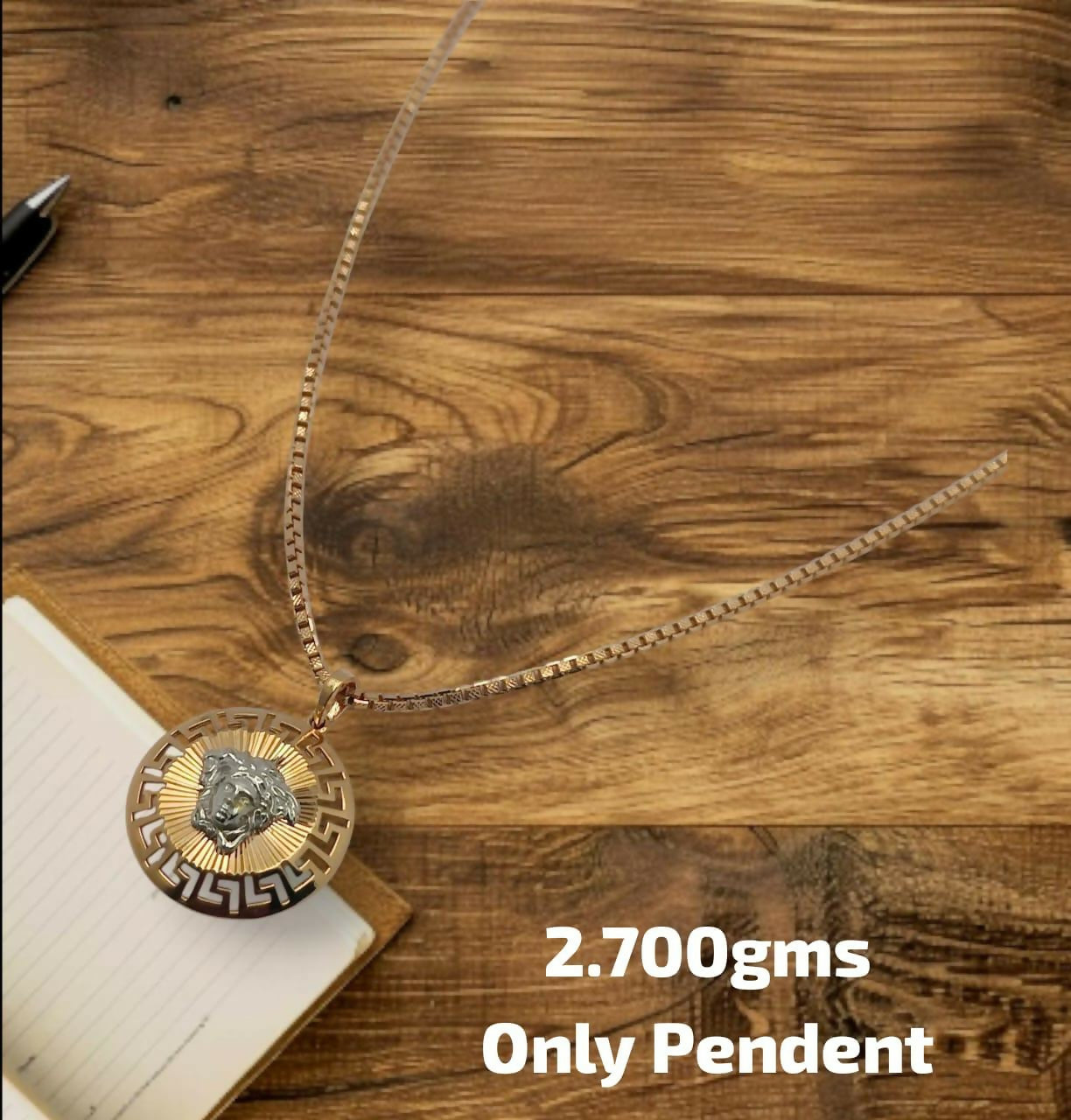 18kt Italian Chain Pendant Sarafa Bazar India