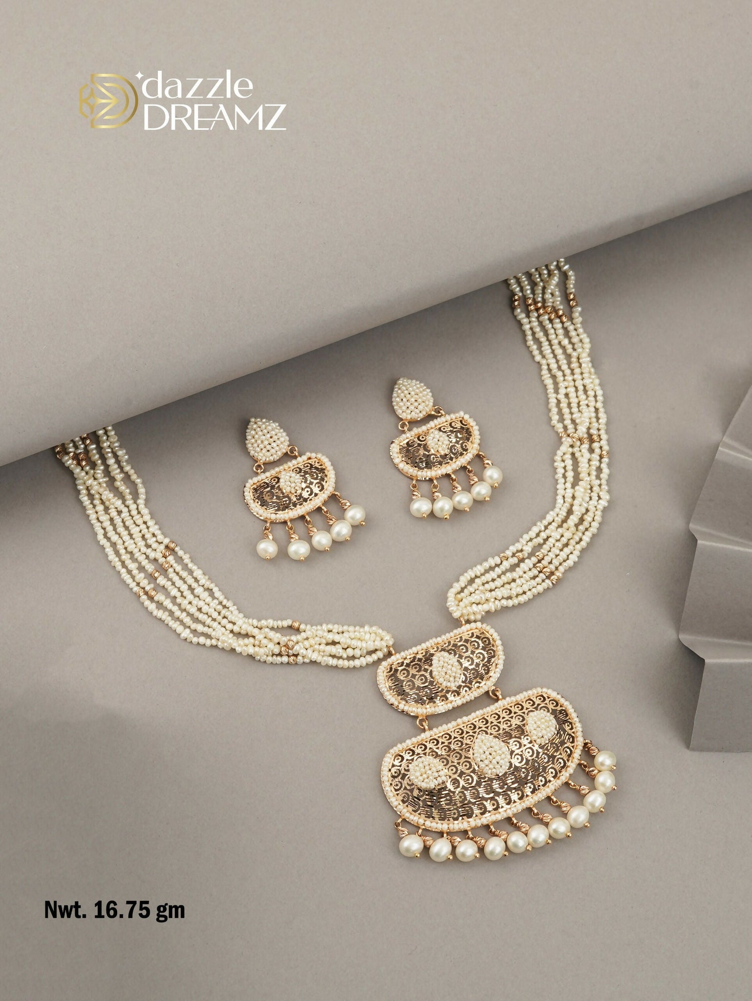 Rose Gold Necklace Sarafa Bazar India