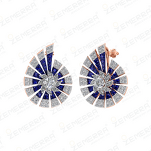 Unique 14k Rose Gold Diamond Pendant Set Fine Jewelry For Her Sarafa Bazar India