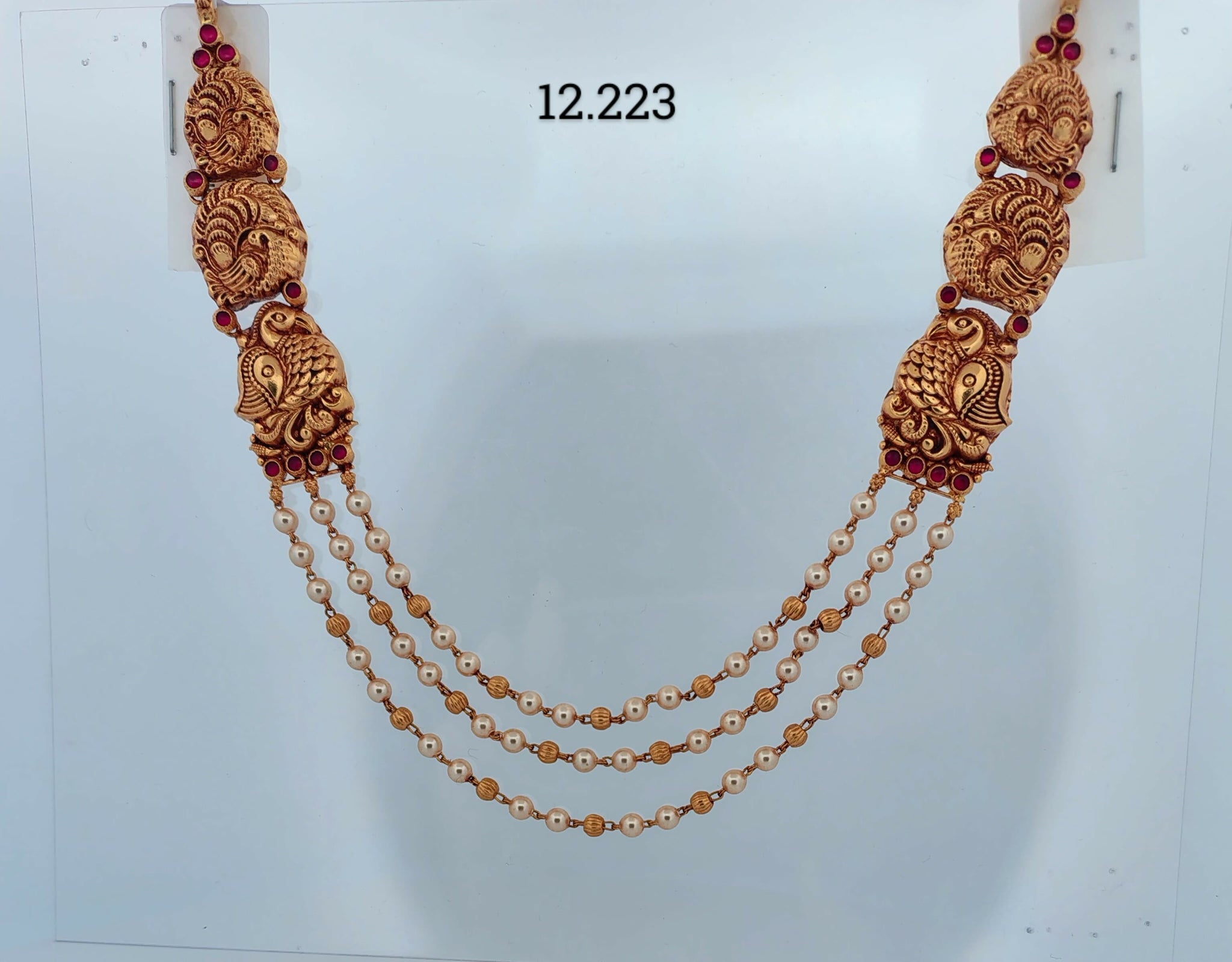 Antique Temple Pearl Mala Sarafa Bazar India