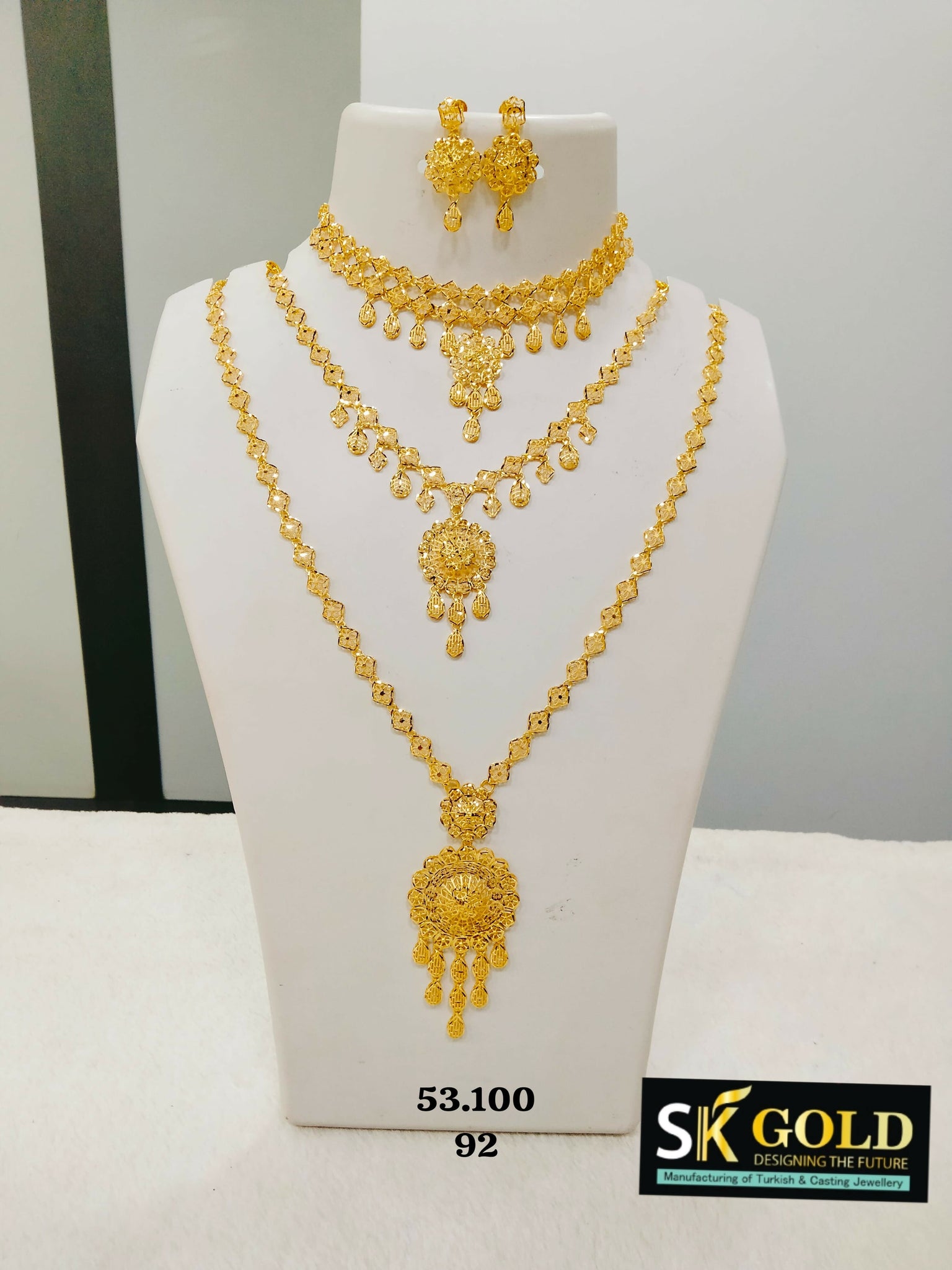 22kt Turkey Bridal Set Sarafa Bazar India