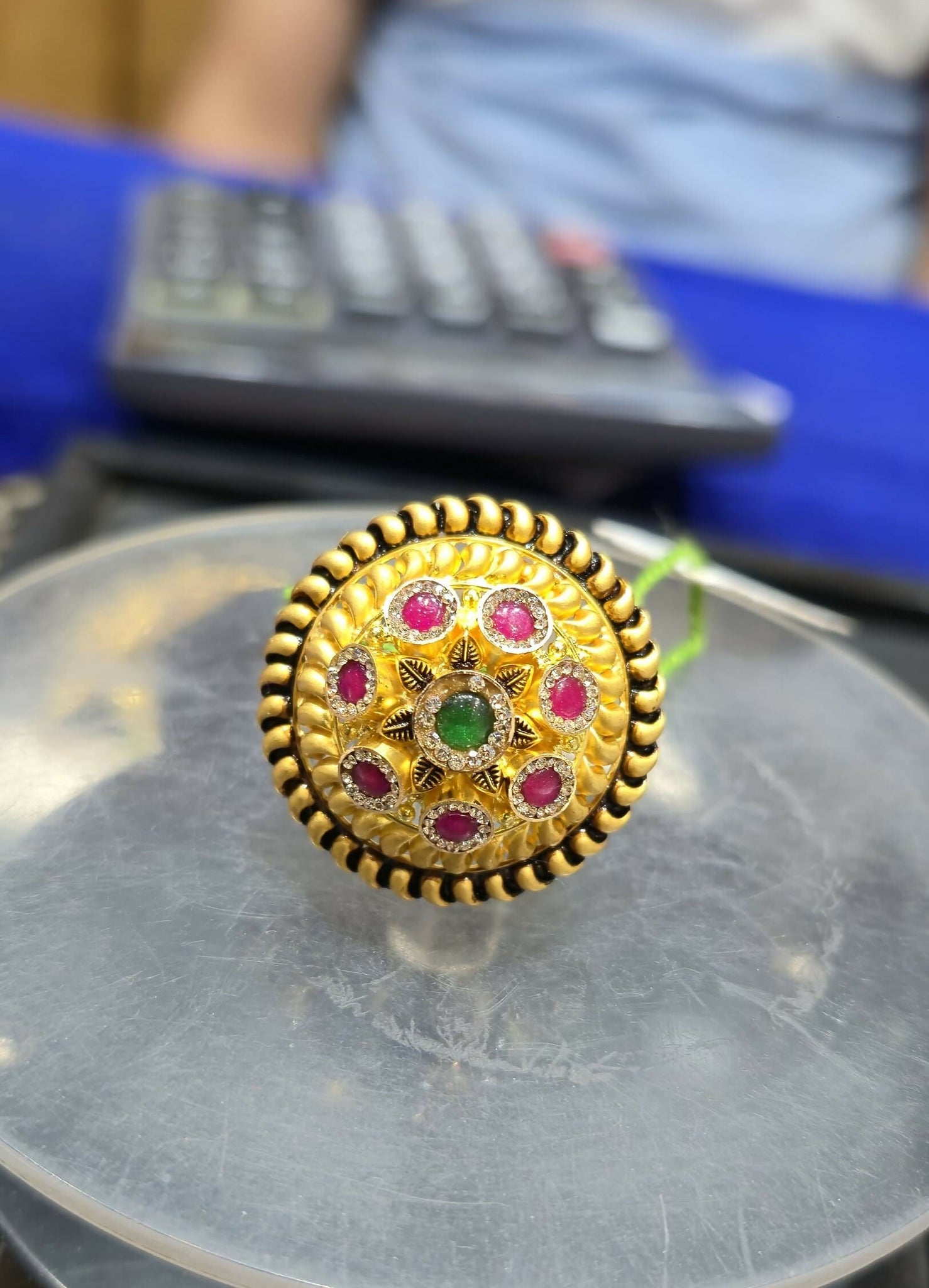 Gold Ladies Ring Sarafa Bazar India