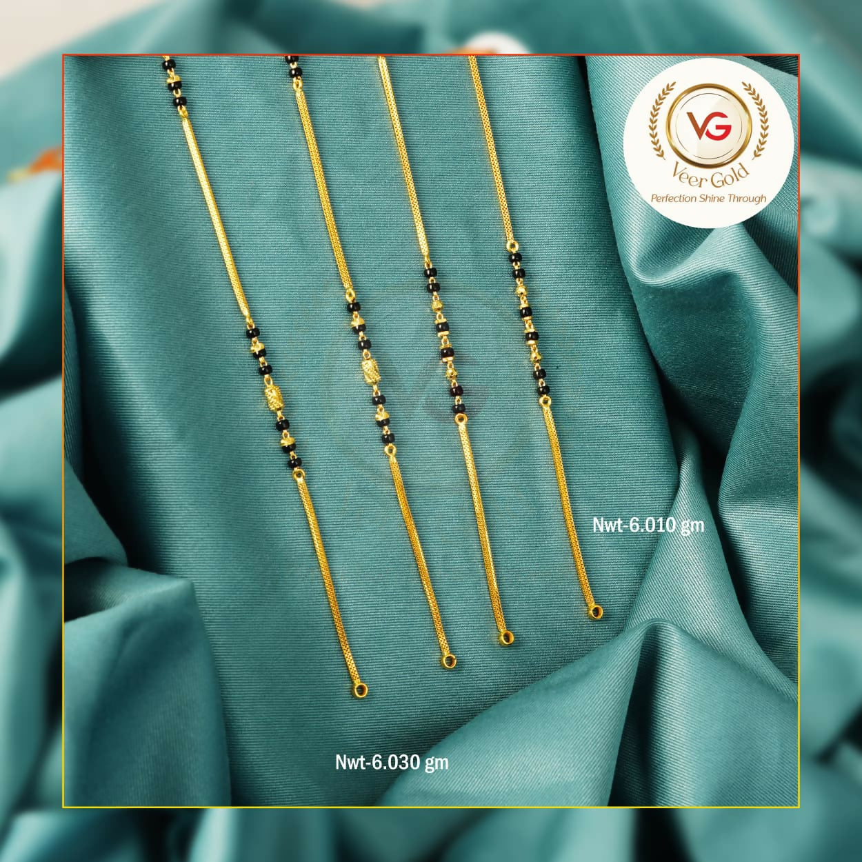 Gold Mangalsutra Chains Sarafa Bazar India