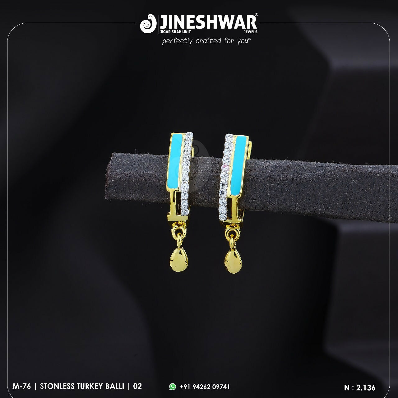 18kt Stonless Turkey Bali Sarafa Bazar India