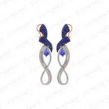 14K Gold Diamond Drop Earrings – Elegant Style Sarafa Bazar India