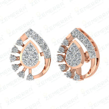 14K Gold Diamond Stud Earrings for Everyday Wear Sarafa Bazar India