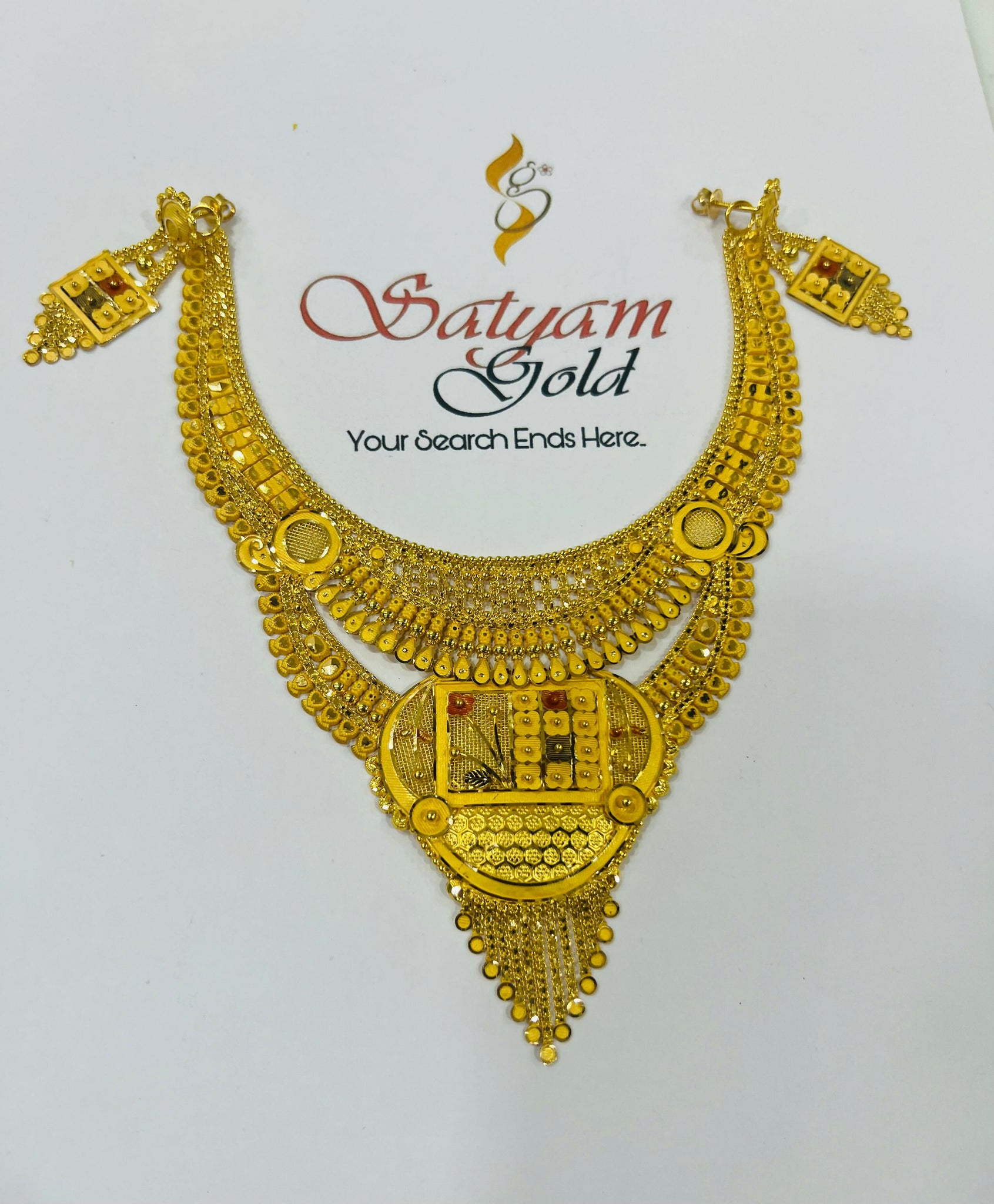 Gold Necklace Sarafa Bazar India