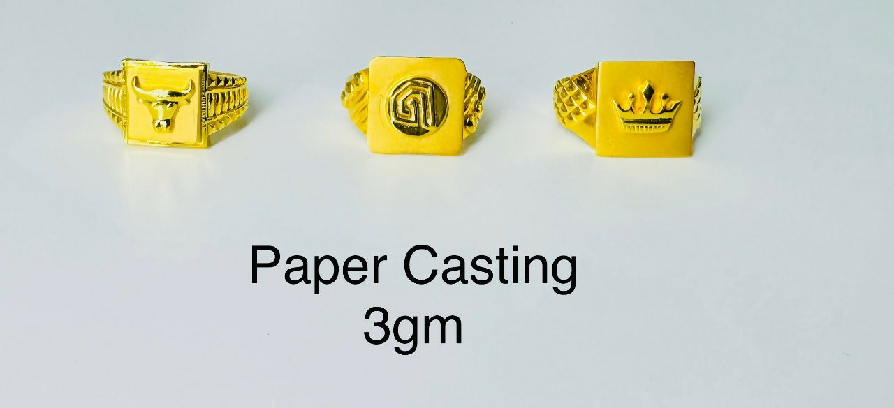 Paper Casting Gents Rings Sarafa Bazar India