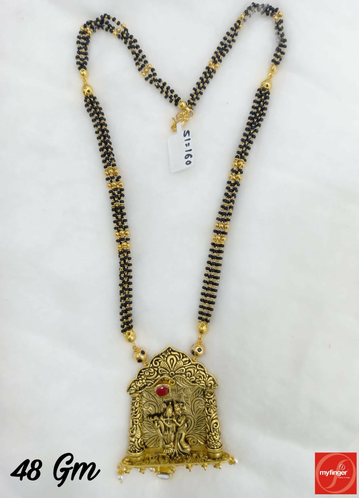 Antique Temple Mangalsutra Sarafa Bazar India