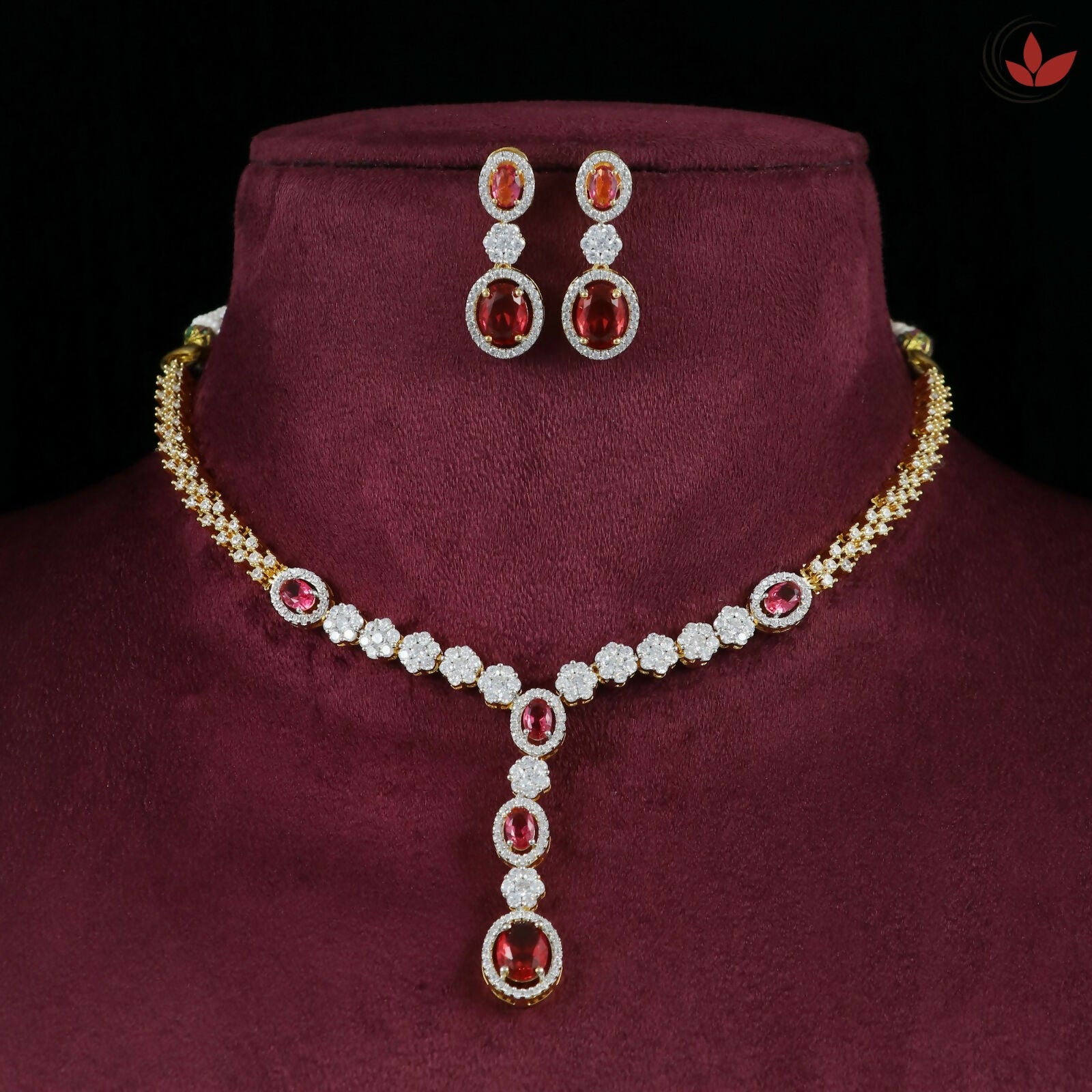 14kt Diamond Polki Necklace Sarafa Bazar India