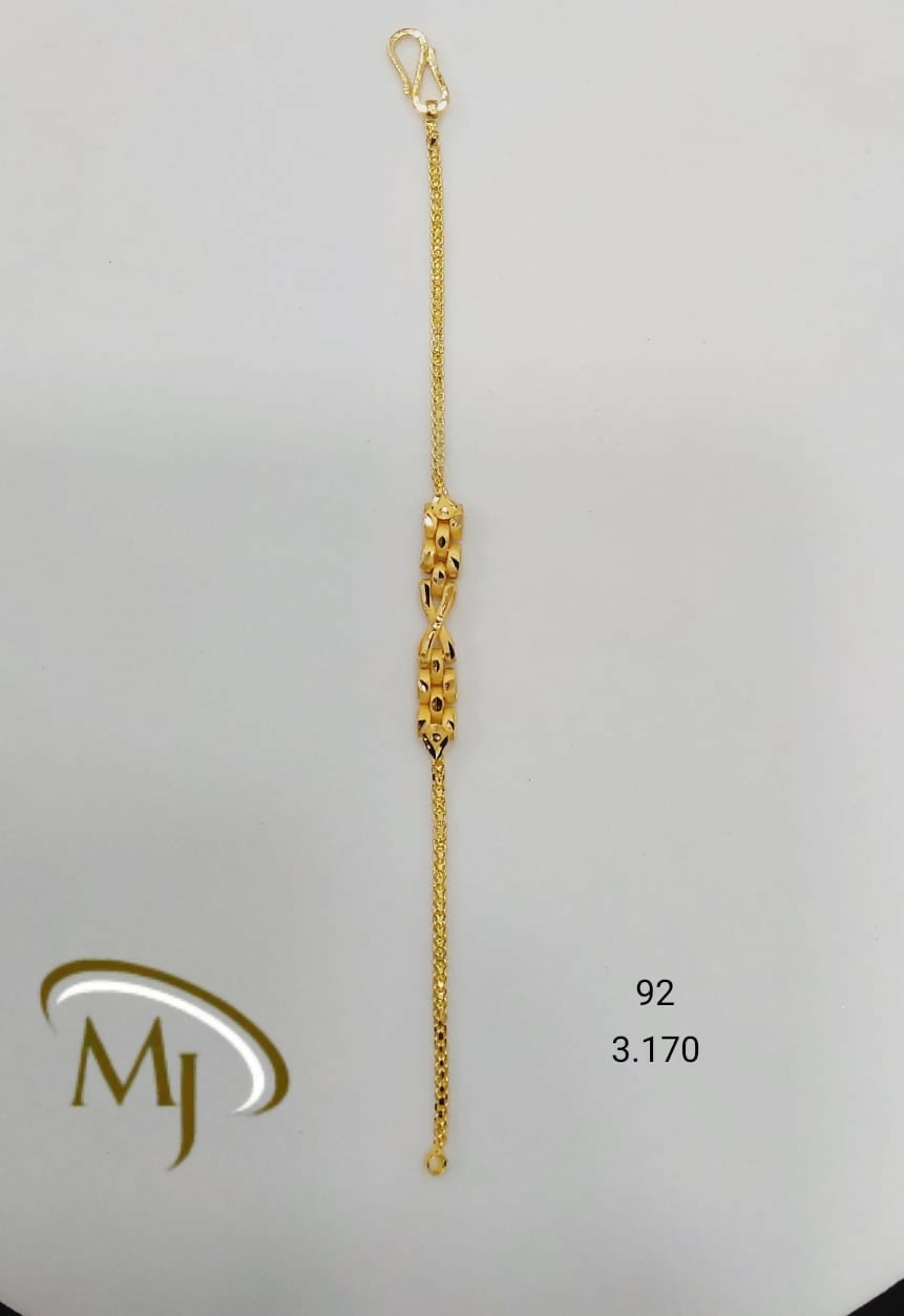22kt Gold Ladies Bracelet Sarafa Bazar India