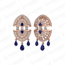 Elegant 14K Rose Gold Diamond Pendant Sets - New Collection Sarafa Bazar India