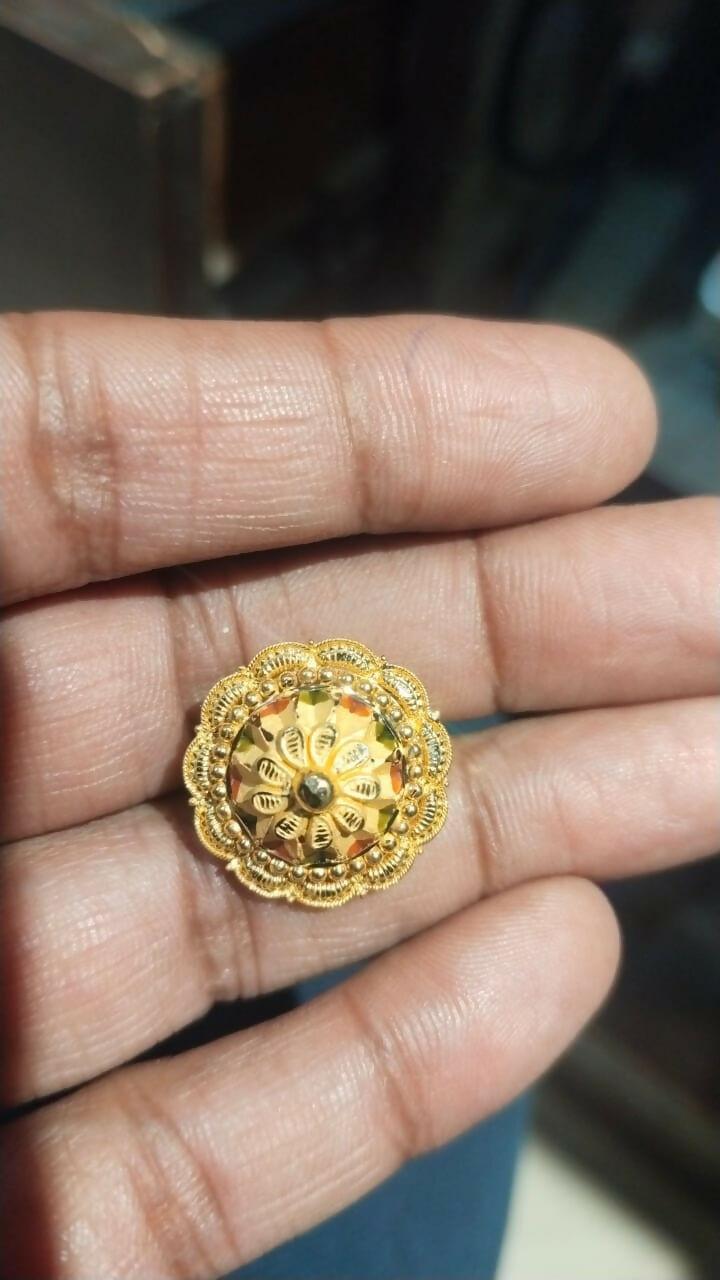 Gold Ladies Rings Sarafa Bazar India