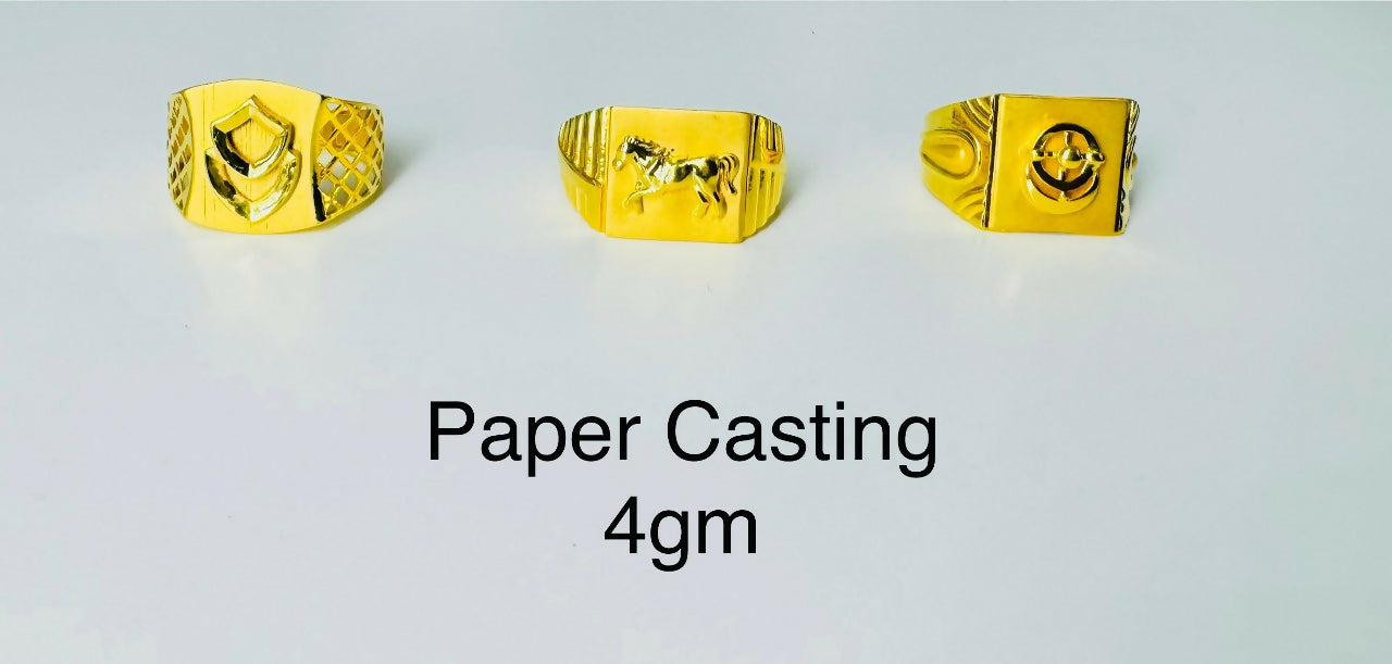 Paper Casting Gents Rings Sarafa Bazar India