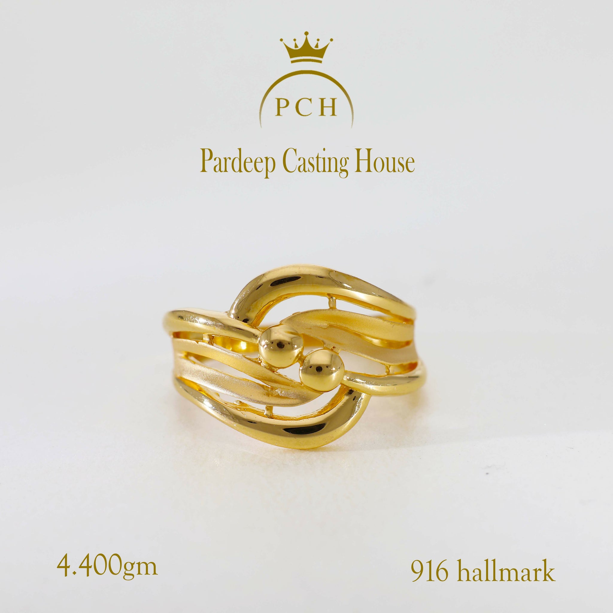 Gold Fancy Plain Ring Sarafa Bazar India