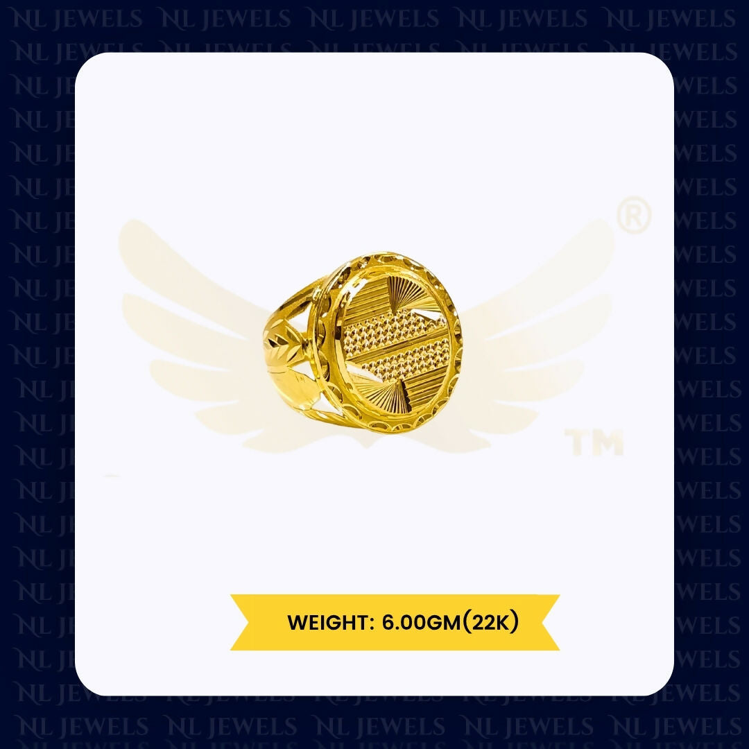 22kt Handmade Gents Ring Sarafa Bazar India