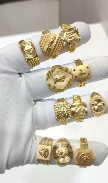 22kt Paper Casting Gents Rings – HM Sarafa Bazar India Pvt Ltd