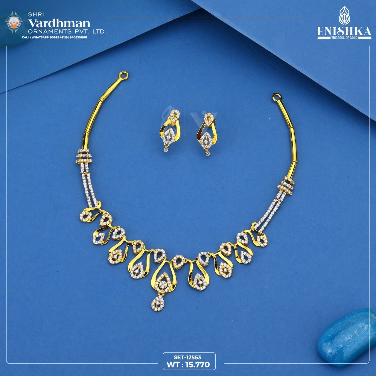 CZ Necklace Sarafa Bazar India