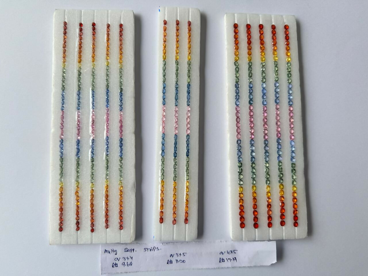 Multy Colour Natural Sapphire Heated Strip Sarafa Bazar India