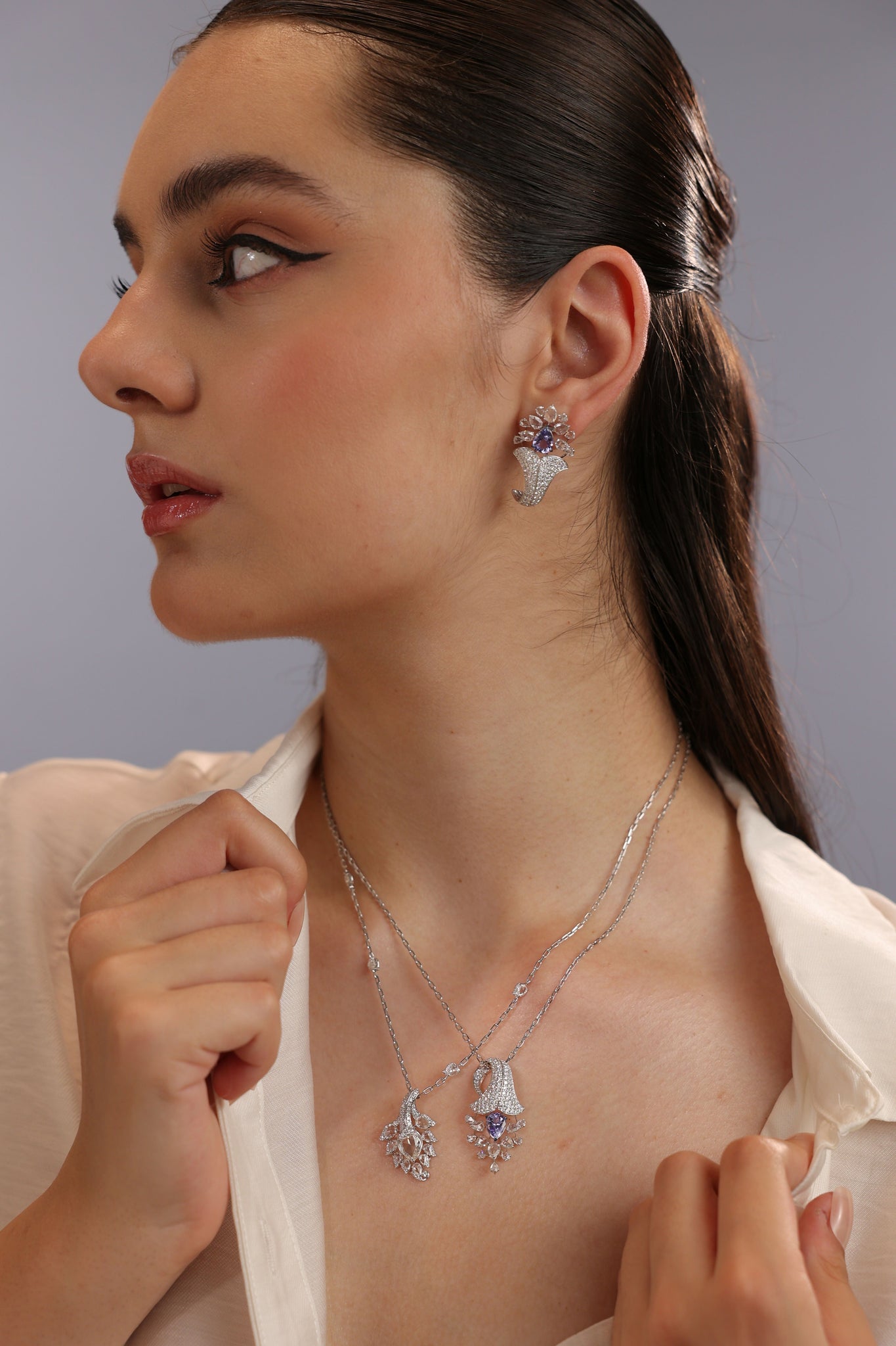 Diamond Chain Set Sarafa Bazar India