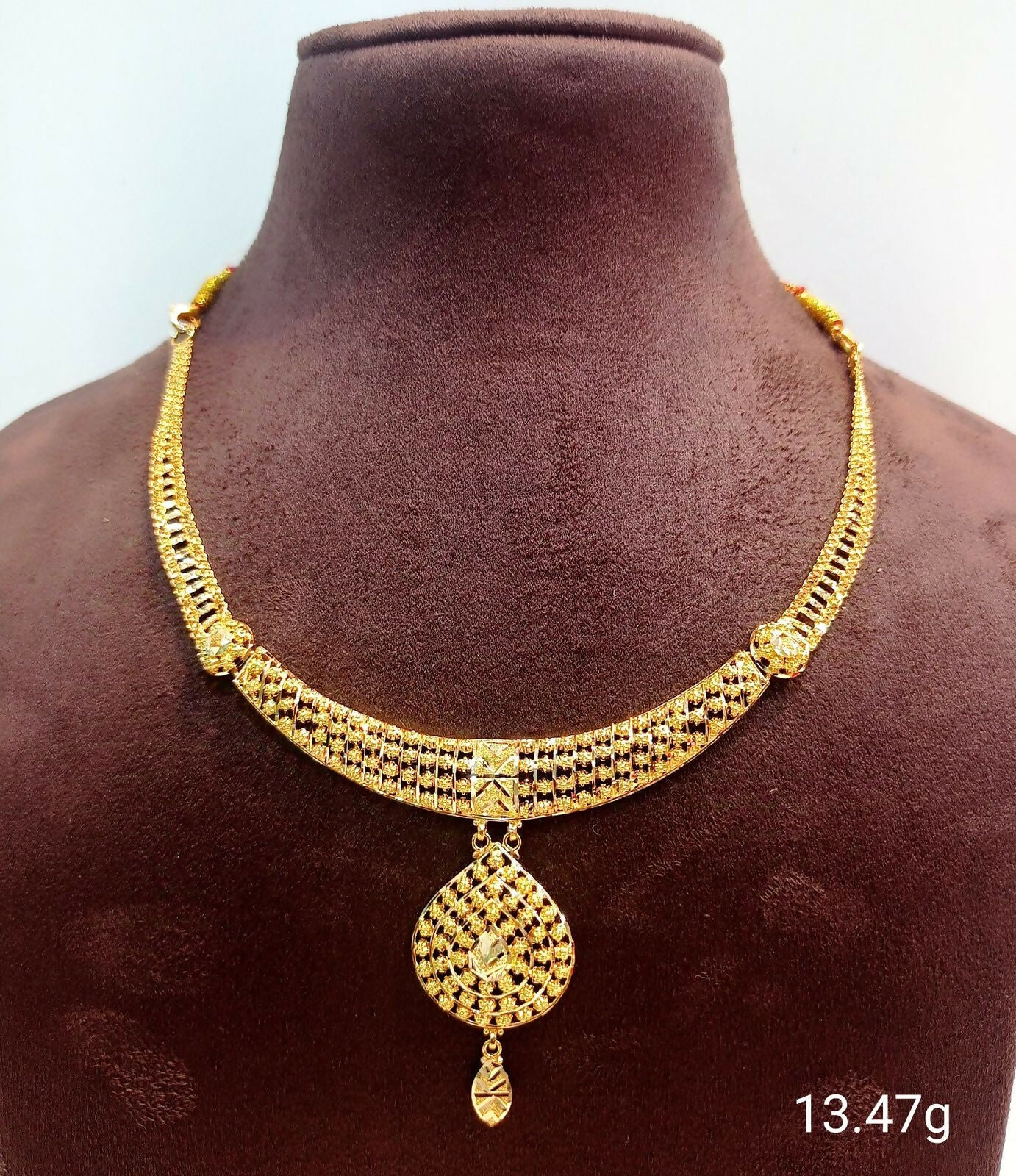 Gold Necklace Sarafa Bazar India