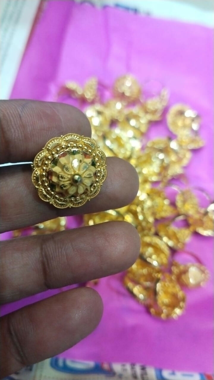 Gold Ladies Rings Sarafa Bazar India