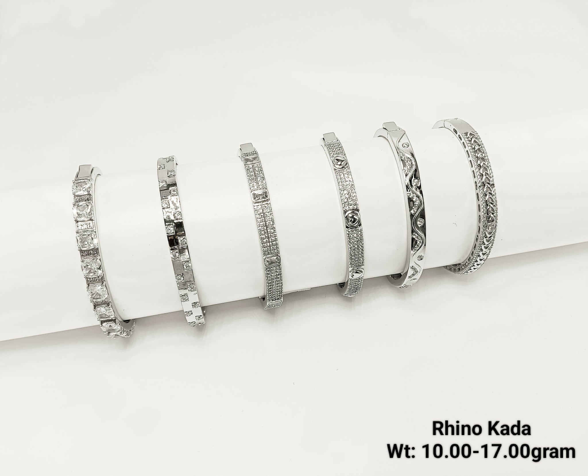 925 Silver Rhino Kada Sarafa Bazar India