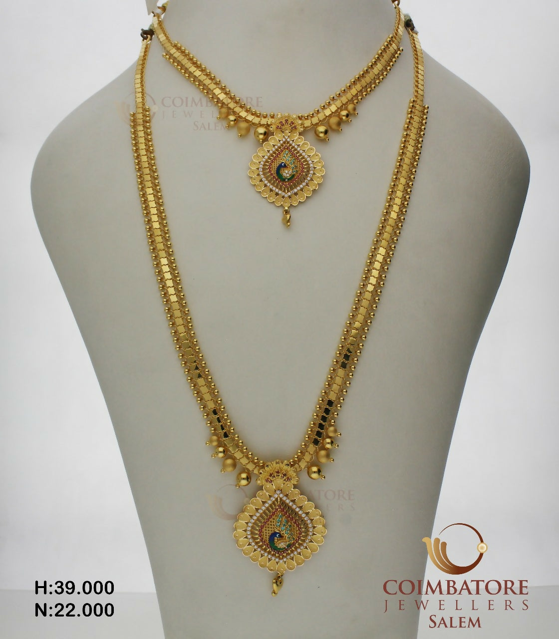 Gold Necklace & Long Set Sarafa Bazar India