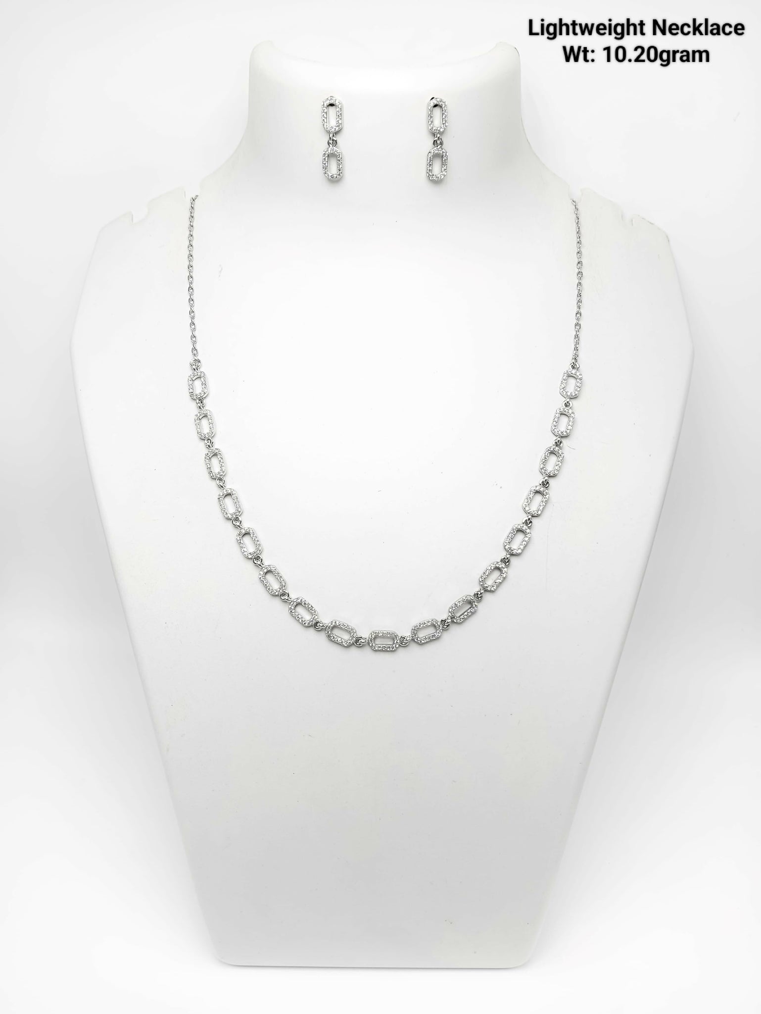 925 Silver Lightweight Necklace Sarafa Bazar India