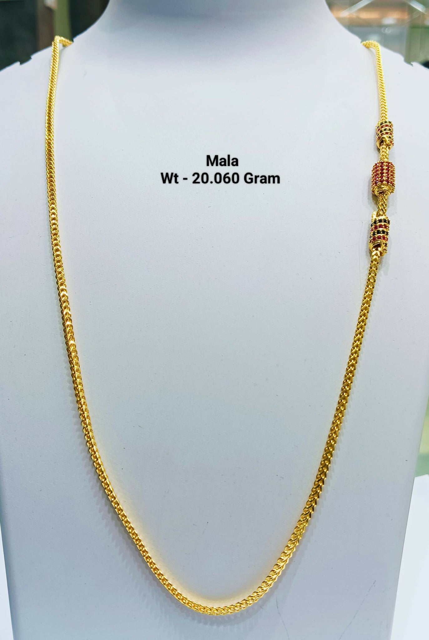 925 Silver Gold Plated Mala Sarafa Bazar India