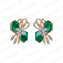 Hot Selling 14K Rose Gold Diamond Stylish Pendant set Sarafa Bazar India