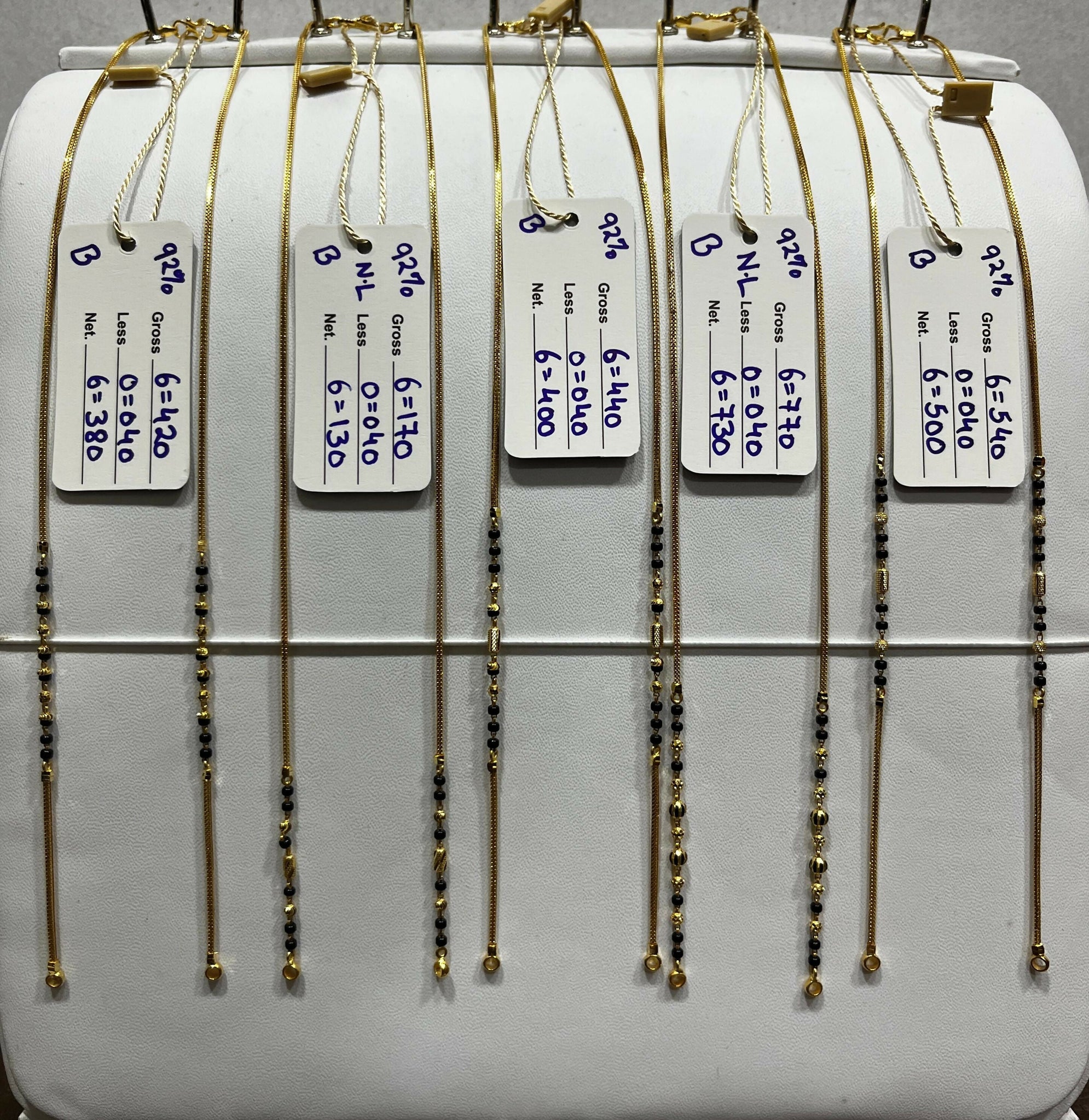 Gold Mangalsutra Chains Sarafa Bazar India