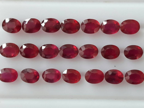Natural Ruby GF 6x8mm Sarafa Bazar India
