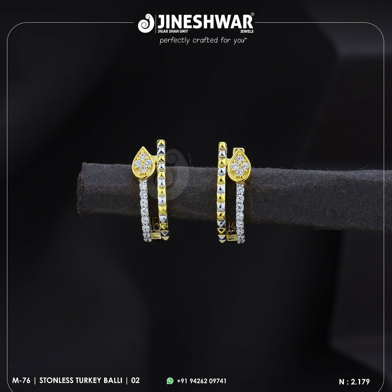 18kt Stonless Turkey Bali Sarafa Bazar India