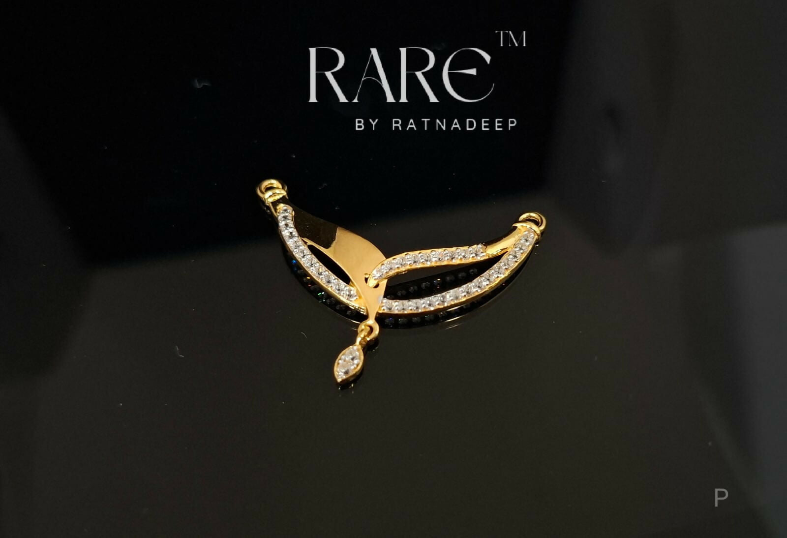 CZ Mangalsutra Pendant Sarafa Bazar India