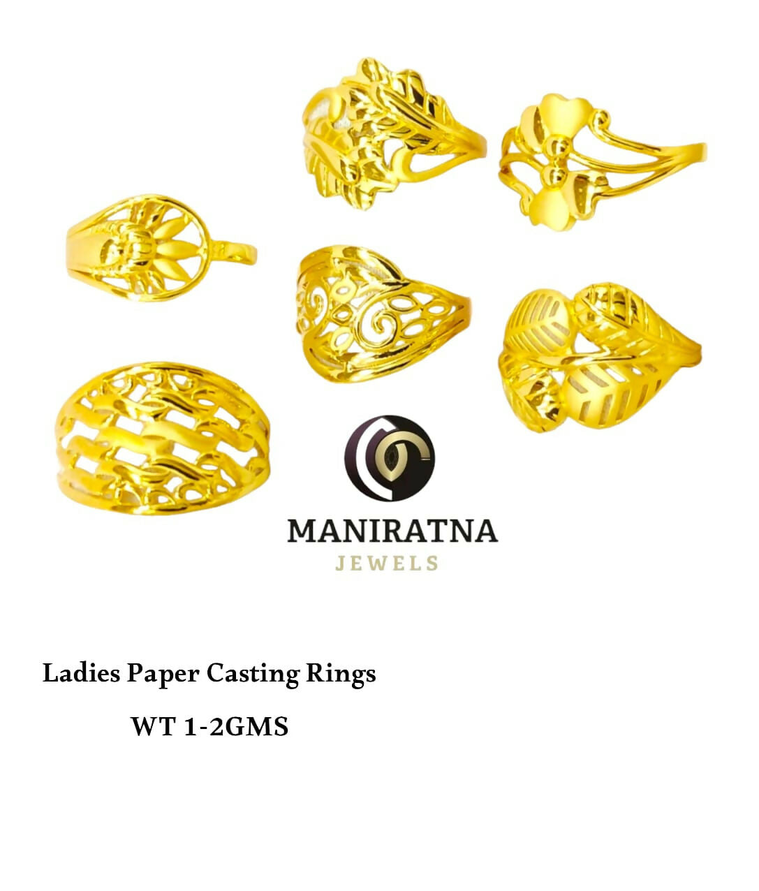 Ladies Paper Casting Rings Sarafa Bazar India