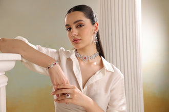 Diamond Necklace, Bracelet & Ring Sarafa Bazar India