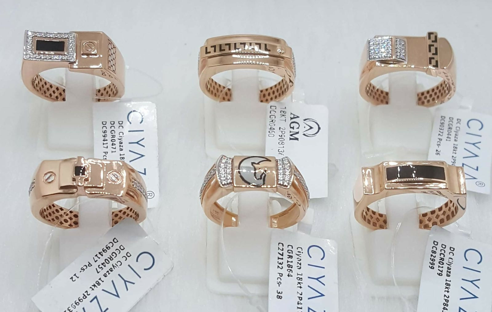 Rose Gold Gents Rings Sarafa Bazar India