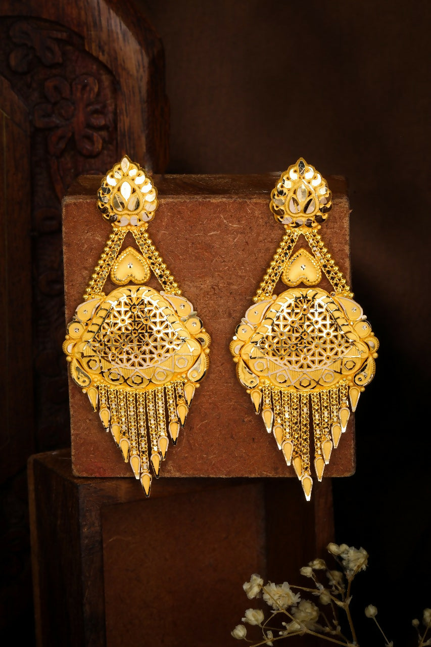 Gold Earrings Sarafa Bazar India